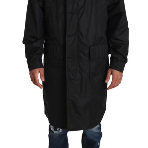 Dolce &amp; Gabbana Elegant Reversible Hooded Raincoat