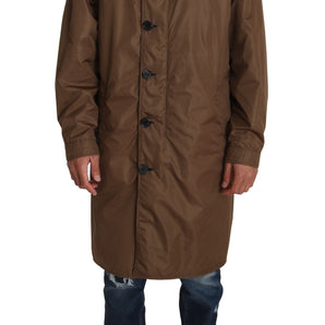 Dolce &amp; Gabbana Elegante impermeable reversible con capucha