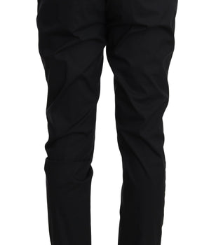 Dolce & Gabbana Elegant Black Formal Wool-Blend Trousers Dolce & Gabbana 