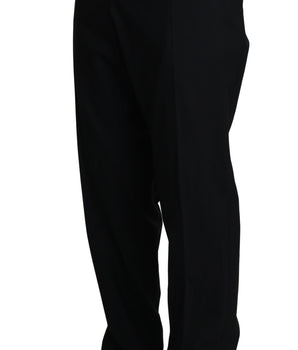 Dolce & Gabbana Elegant Black Formal Wool Blend Trousers Dolce & Gabbana 