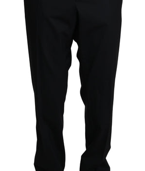 Dolce & Gabbana Elegant Black Formal Wool Blend Trousers Dolce & Gabbana 