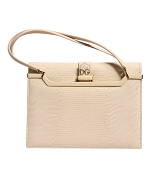Dolce &amp; Gabbana Beige Leather Ingrid Top Handle Shoulder Bag