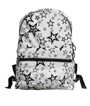 Mochila escolar de nailon con estampado de estrellas DG en blanco de Dolce &amp; Gabbana