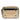 Dolce & Gabbana Gold Leather DG Logo Plaque Zip Around Clutch Bag