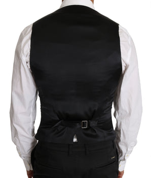 Dolce & Gabbana Sleek Double Breasted Slim Fit Wool Vest Dolce & Gabbana 
