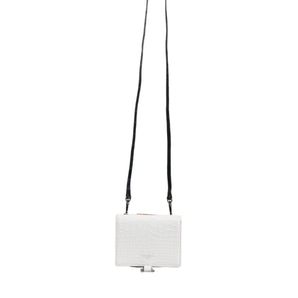 Cartera bandolera plegable de piel azul y blanca de Dolce &amp; Gabbana