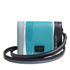Dolce &amp; Gabbana Multicolor Leather DG Logo Bifold Card Holder Wallet