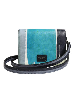 Dolce &amp; Gabbana Multicolor Leather DG Logo Bifold Card Holder Wallet