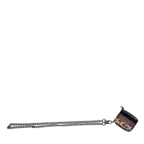 Cartera portatarjetas plegable DG de piel de leopardo multicolor de Dolce &amp; Gabbana