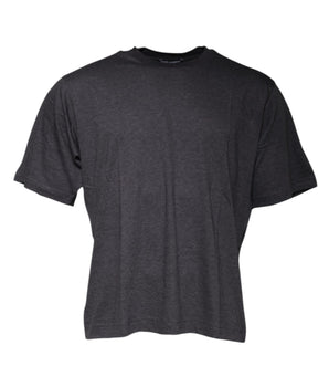 Dolce &amp; Gabbana Dark Gray Crew Neck Short Sleeves T-shirt