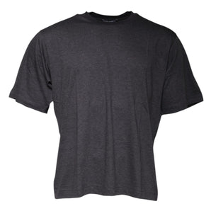 Dolce &amp; Gabbana Dark Gray Crew Neck Short Sleeves T-shirt