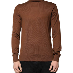 Dolce &amp; Gabbana Jersey de cuello alto de cachemira marrón