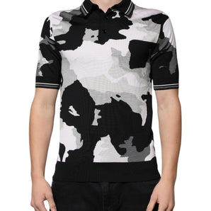 Dolce &amp; Gabbana Multicolor Camouflage Collared Polo T-shirt