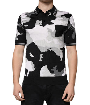 Dolce &amp; Gabbana Multicolor Camouflage Collared Polo T-shirt