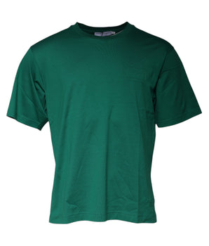 Dolce &amp; Gabbana Green Logo Crew Neck Short Sleeves T-shirt
