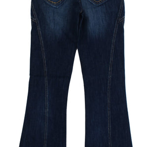 Cavalli Elegant Flare Leg Low Waist Denim