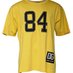 Dolce &amp; Gabbana Yellow Crew Neck Short Sleeves T-shirt