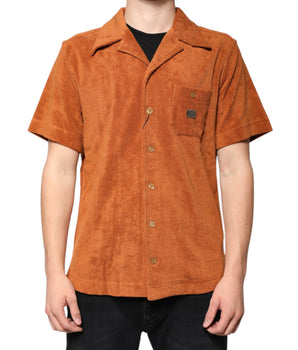 Dolce &amp; Gabbana Hazel Cotton Velvet Button Down Collared Shirt