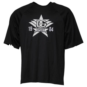 Dolce &amp; Gabbana Black Logo Print Cotton Crew Neck T-shirt