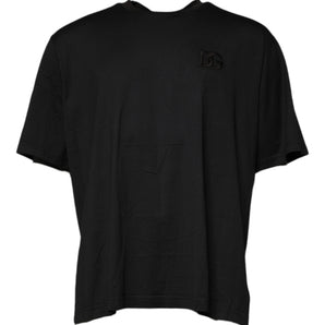 Dolce &amp; Gabbana Black Logo Crew Neck Short Sleeves T-shirt
