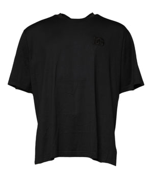 Dolce &amp; Gabbana Black Logo Crew Neck Short Sleeves T-shirt