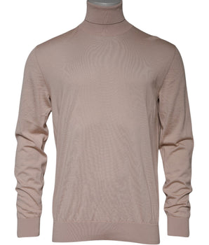 Dolce &amp; Gabbana Beige Cashmere Turtleneck Pullover Sweater