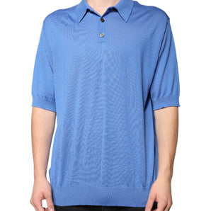 Dolce &amp; Gabbana Blue Collared Short Sleeves Polo T-shirt