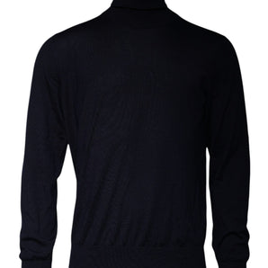 Suéter de cuello alto de cachemira azul de Dolce &amp; Gabbana