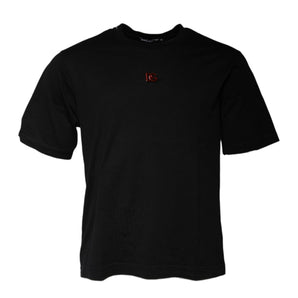 Dolce &amp; Gabbana Black DG Logo Crew Neck Short Sleeve T-shirt