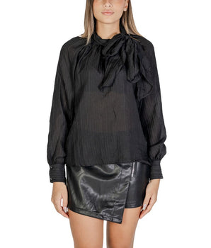 Jacqueline De Yong Black Polyester Blouse