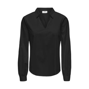 Camisa de algodón negra de Jacqueline De Yong