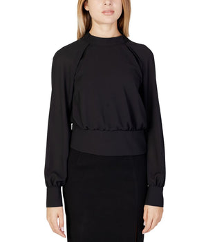 Sandro Ferrone Black Polyester Blouse