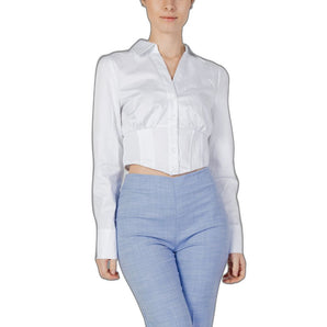 Camisa de algodón blanca Guess