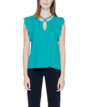 Rinascimento Green Polyester Blouse