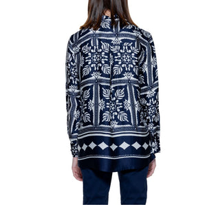 Camisa de viscosa azul Street One