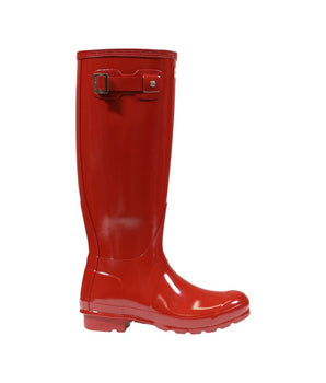 Hunter Red Recycled Polyester Ankle Boots