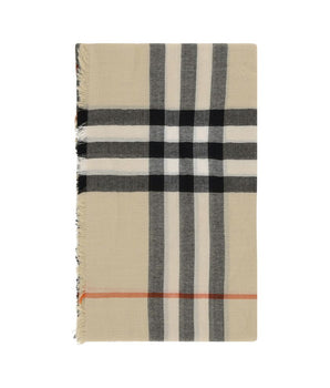 Burberry Beige Wool Scarf