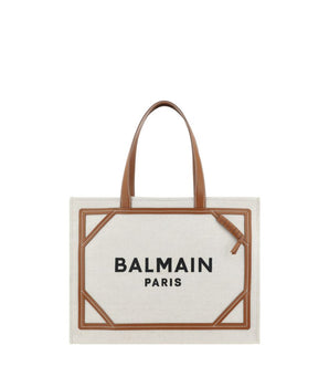 Balmain Beige Cotton Shoulder Bag