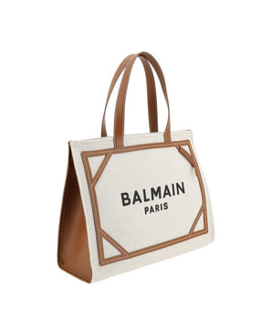 Balmain Beige Cotton Shoulder Bag