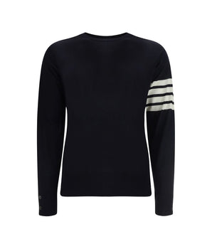 Thom Browne Blue Fleece Wool Sweatshirt
