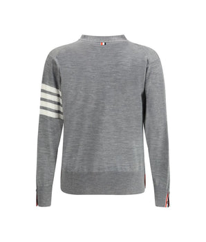 Thom Browne grey wool cardigan
