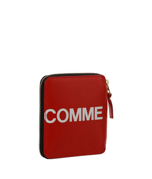 Comme Des Garçons Red Calf Leather Bos Taurus Wallet