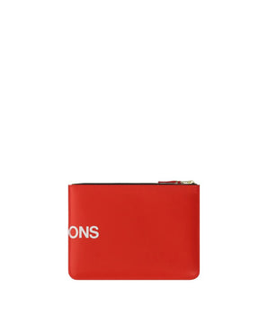 Comme Des Garçons Red Calf Leather Bos Taurus Wallet