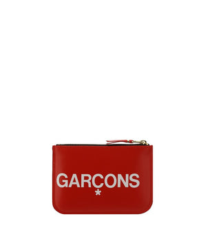 Comme Des Garçons Red Calf Leather Bos Taurus Wallet