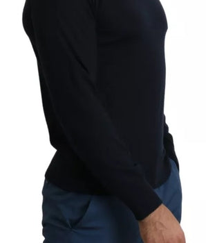 Sudadera Dolce &amp; Gabbana de cachemira negra con cuello redondo