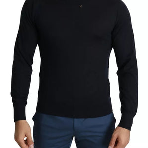 Sudadera Dolce &amp; Gabbana de cachemira negra con cuello redondo