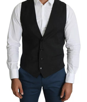 Chaleco de vestir formal para hombre de Dolce &amp; Gabbana en color negro