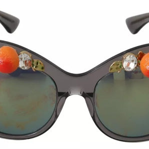 Dolce & Gabbana DG4283B Acetate Crystals Orange Applique Sunglasses