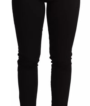 Dolce &amp; Gabbana Black Cotton Stretch Skinny Denim Jeans