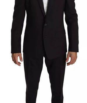 Traje de dos piezas de lana elástica MARTINI morado de Dolce &amp; Gabbana